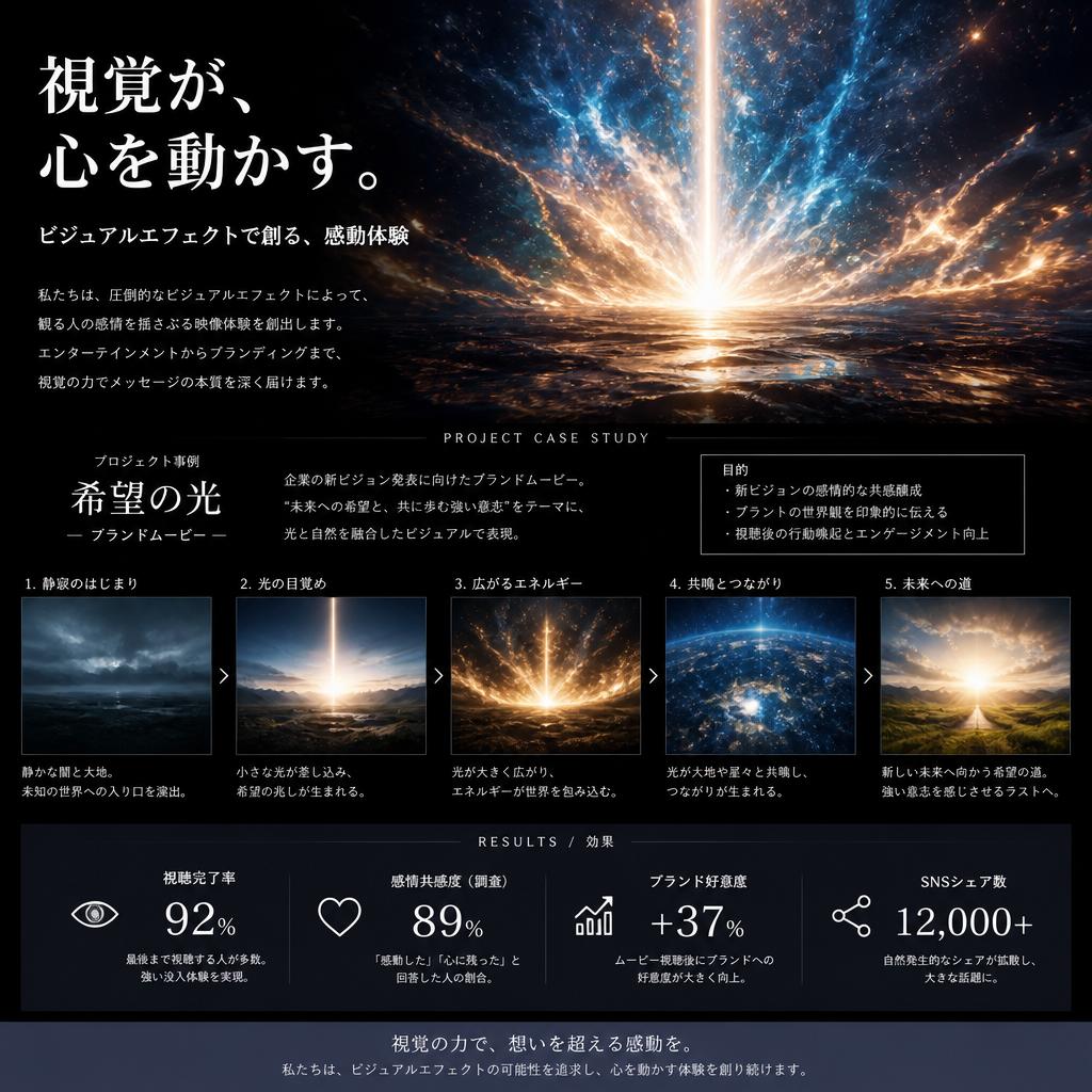 ビジュアルエフェクトが生む感動