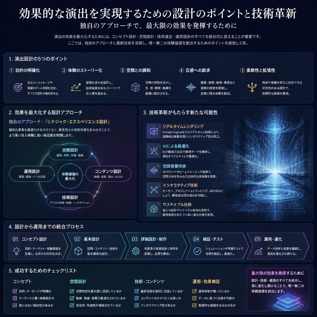 演出効果を最大化する方法