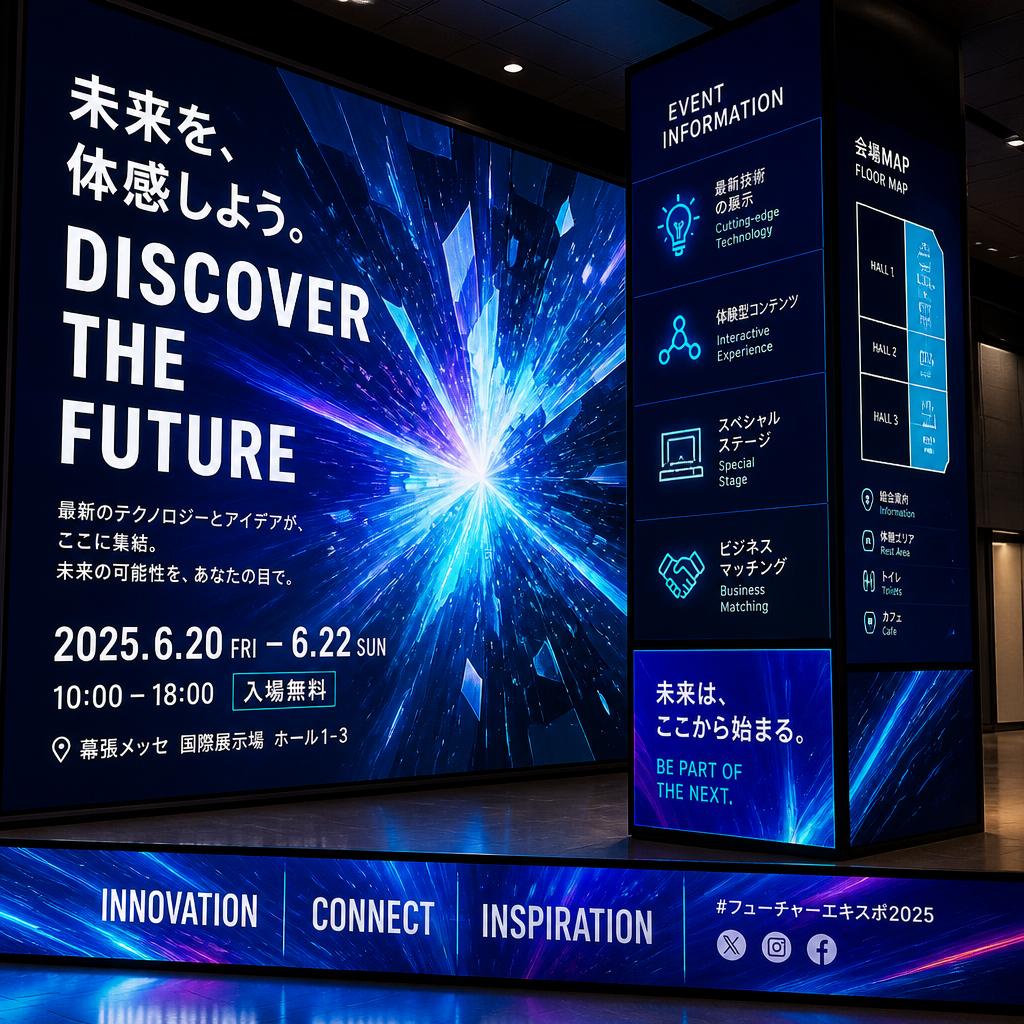 デジタルサイネージで情報を効果的に発信
