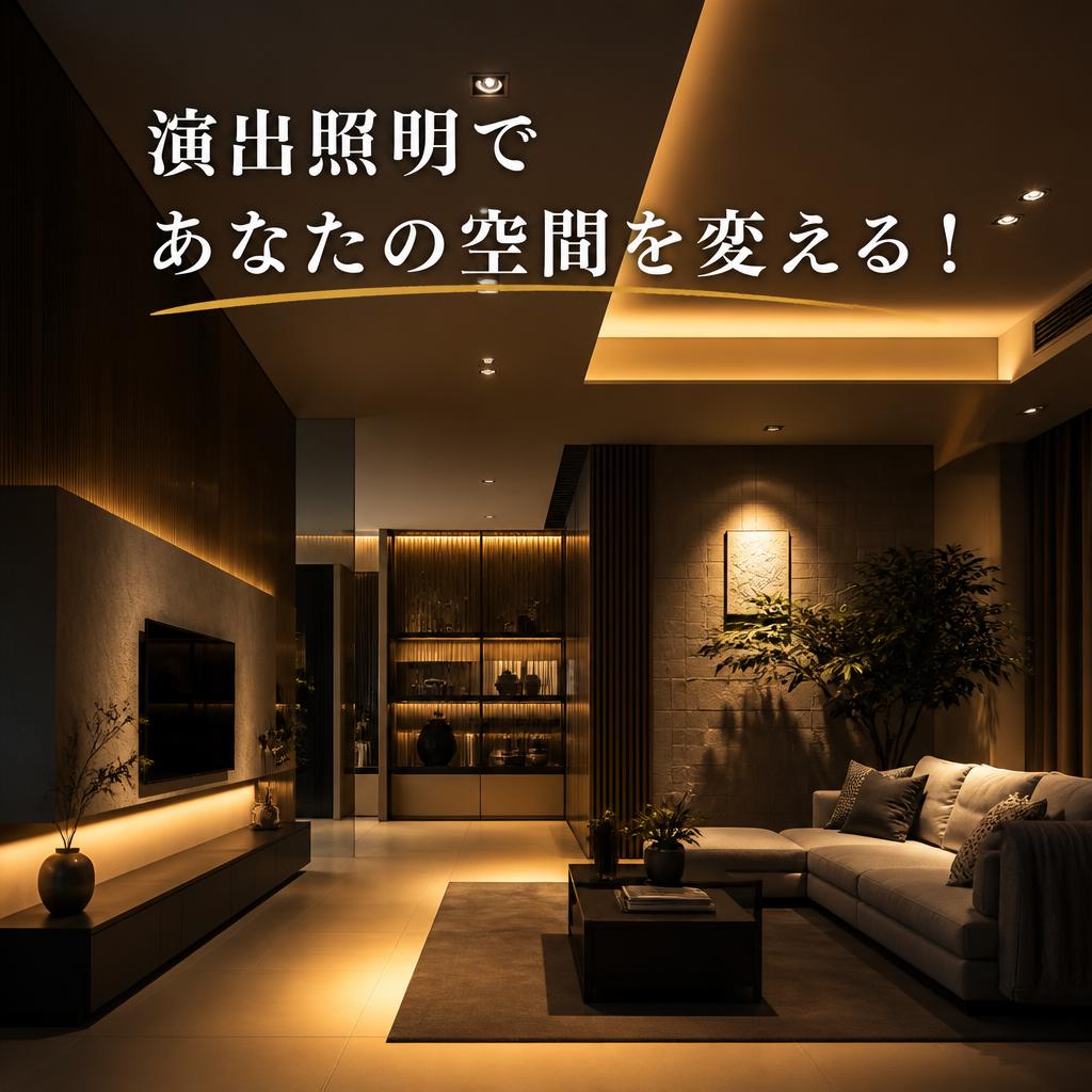 演出照明であなたの空間を変える！