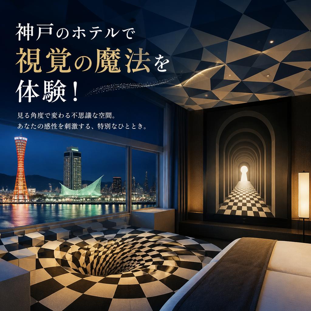神戸のホテルで視覚の魔法を体験！
