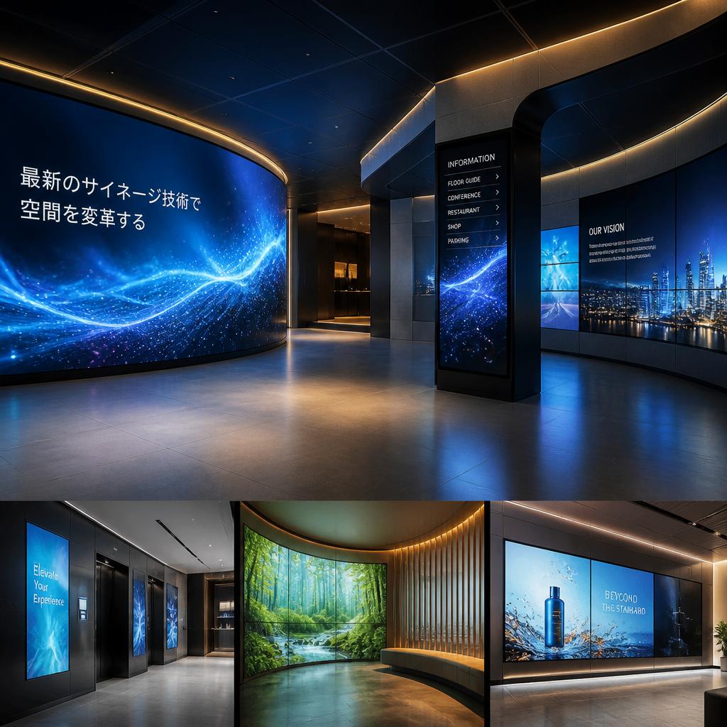最新のサイネージ技術で空間を変革する