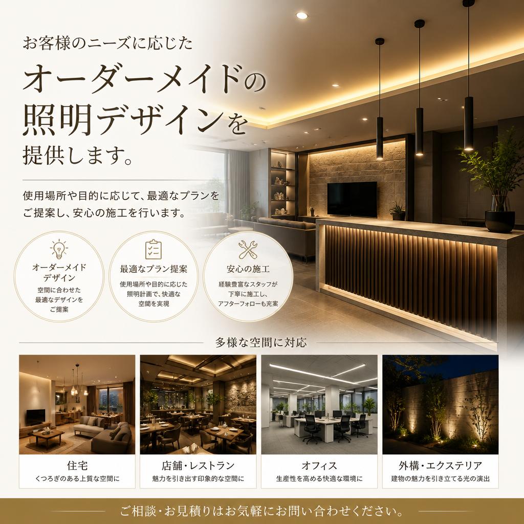 空間に合わせたオーダーメイドプラン