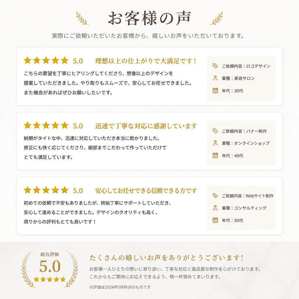 5. お客様の声